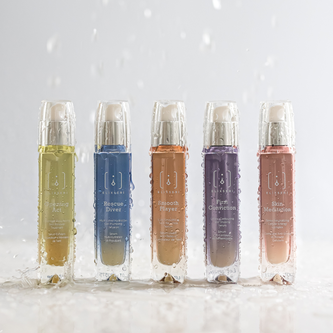 Elixseri bottles underwater